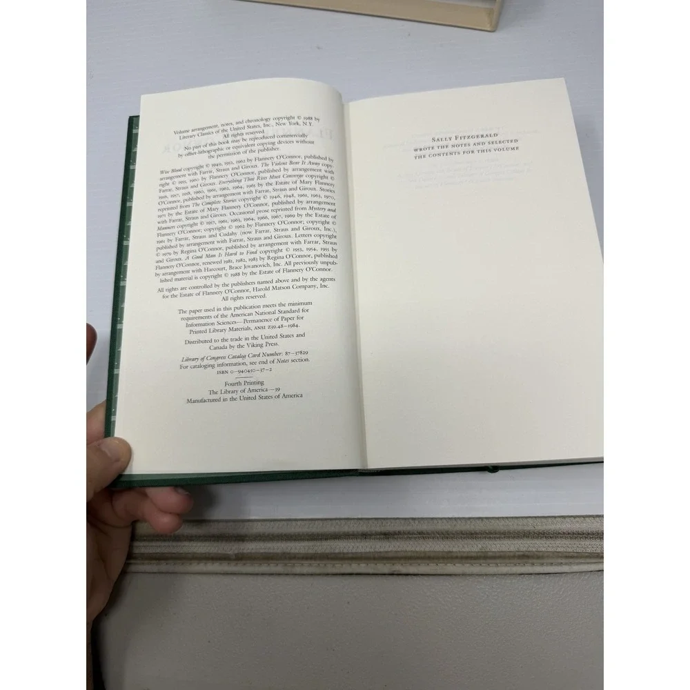 Library of America #39 Flannery O'Connor Collected Works 1988 HC w/ Original DJ‎